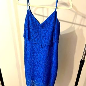 GUESS - Royal blue lace dress